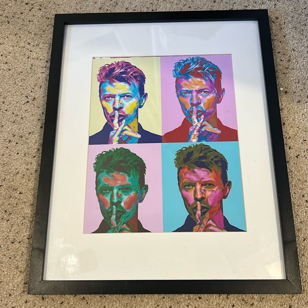 David Bowie framed print